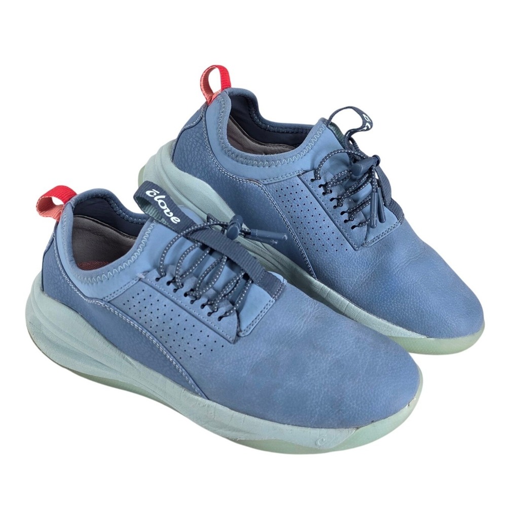 Clove Nursing Healthcare Pro Shoes Women 8.5 Men 7 Blue Fluid Resistant Sneakers